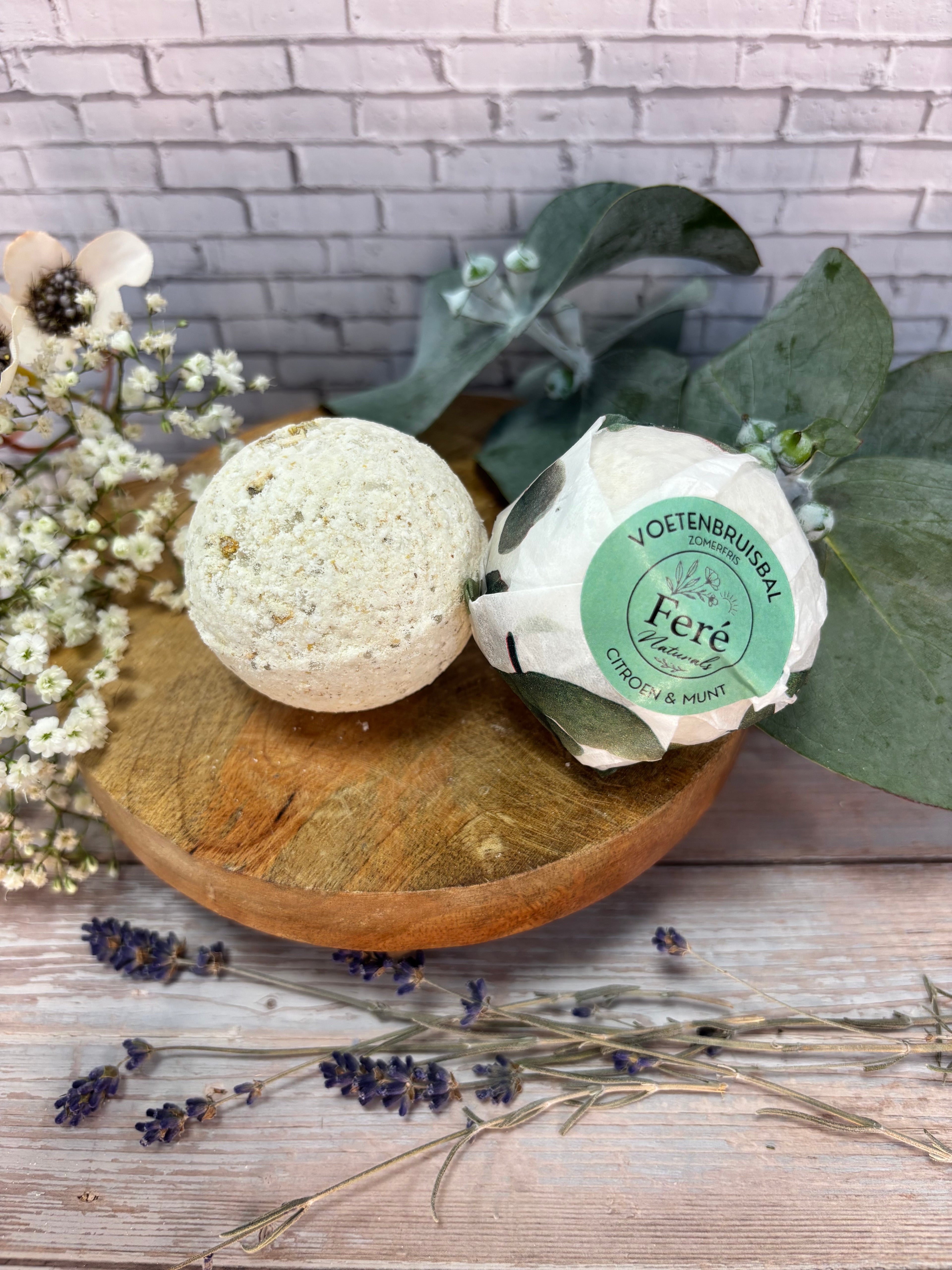 Voeten Bruisbal  Zomerfris. Citroen & munt