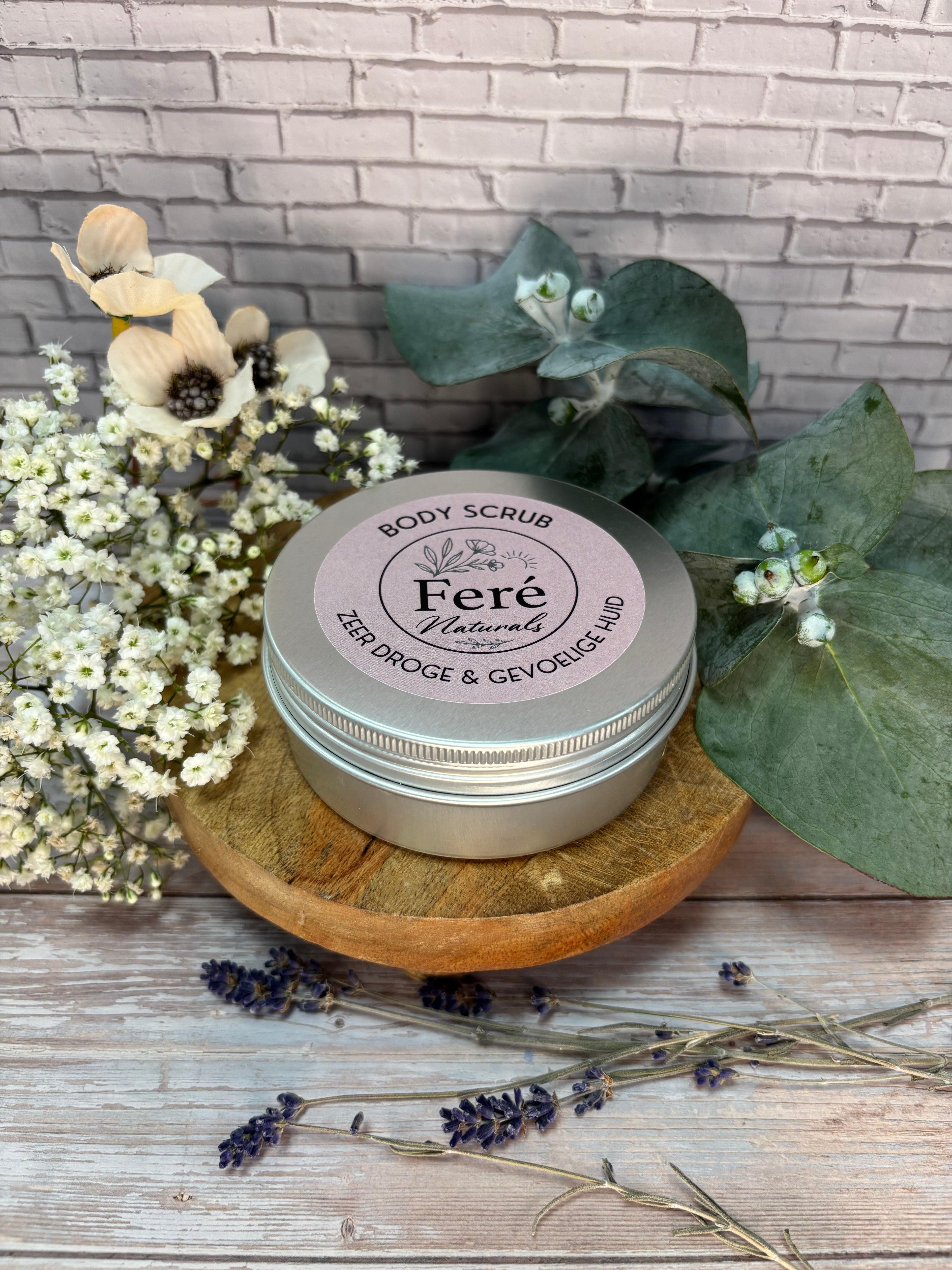 Bodyscrub.                                Zeer droge & gevoelige huid