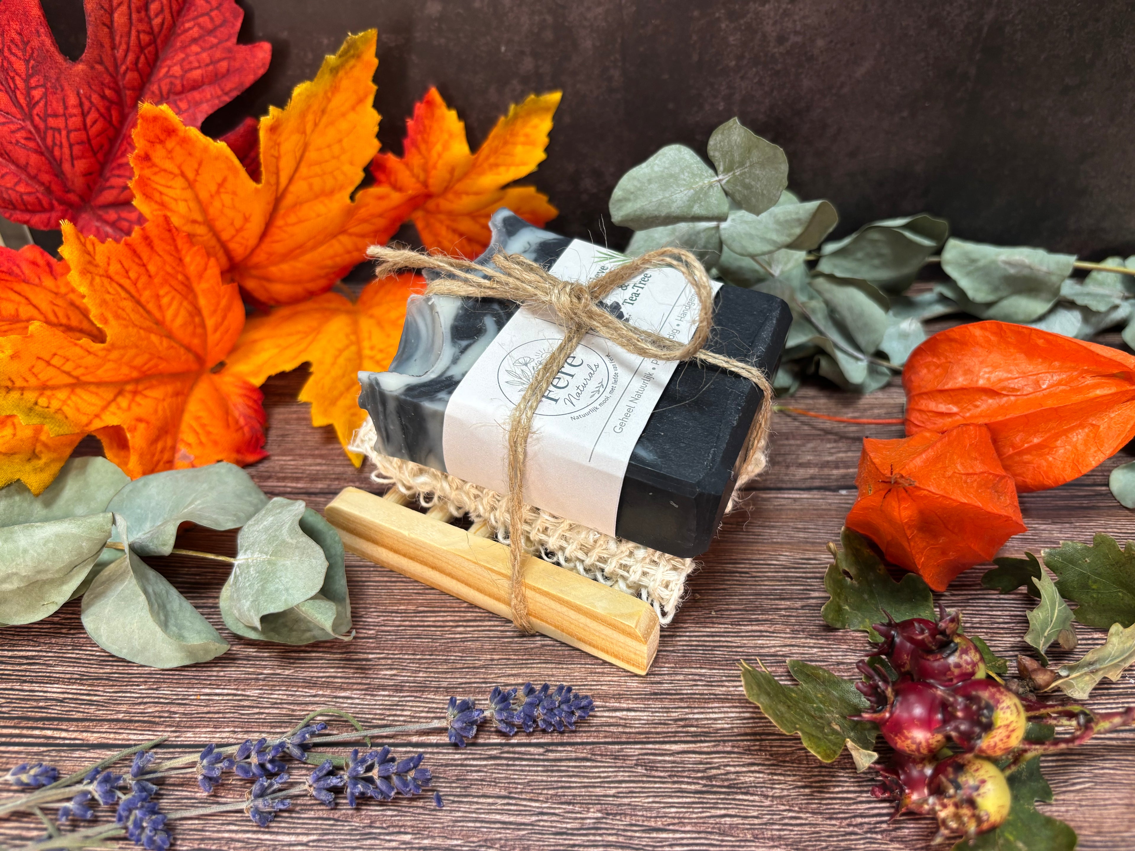 Zeepplankje met Sisalzakje & Zeep  “ Cadeau idee ”