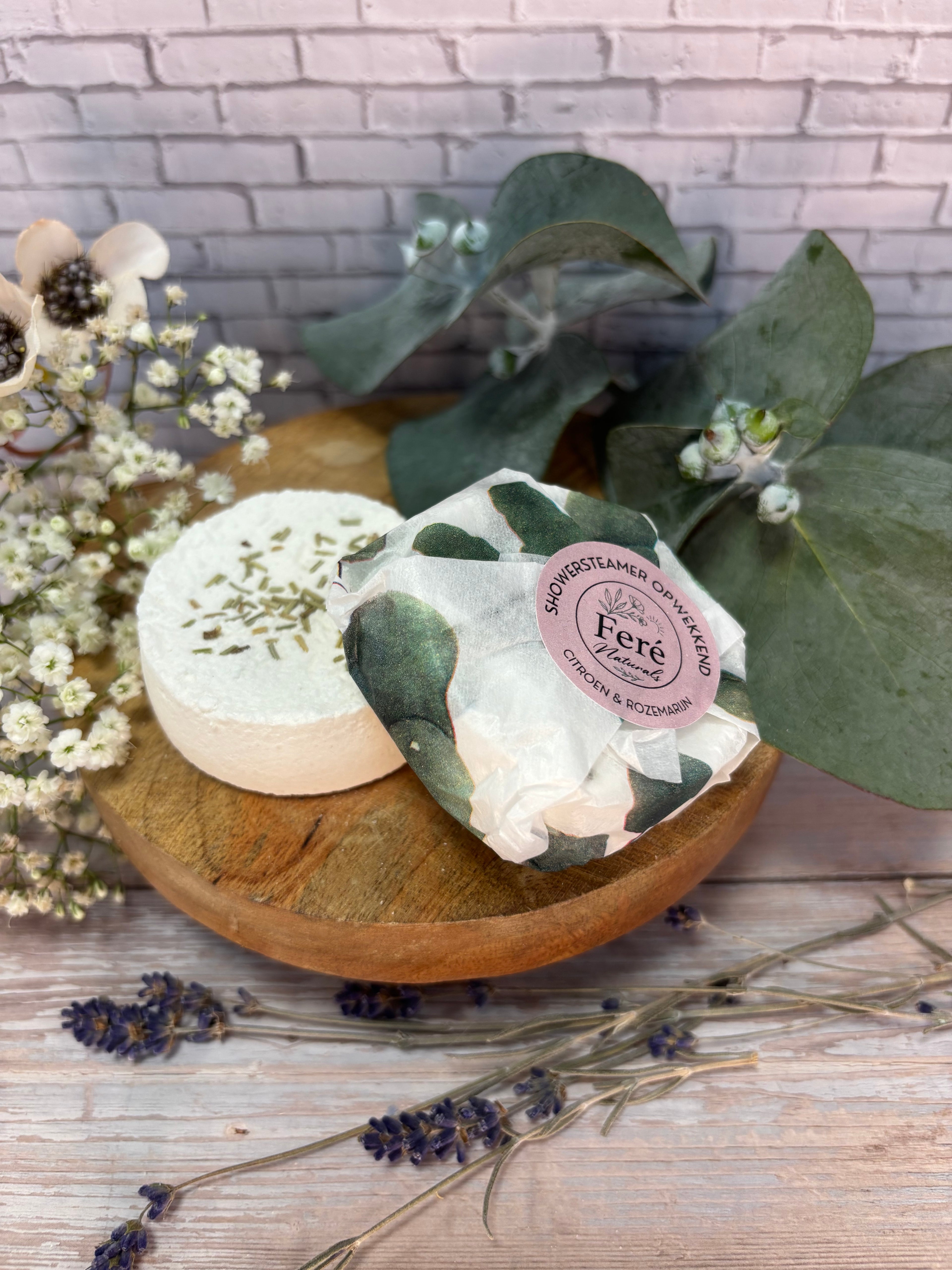 Showersteamer Opwekkend.        Citroen & Rozemarijn