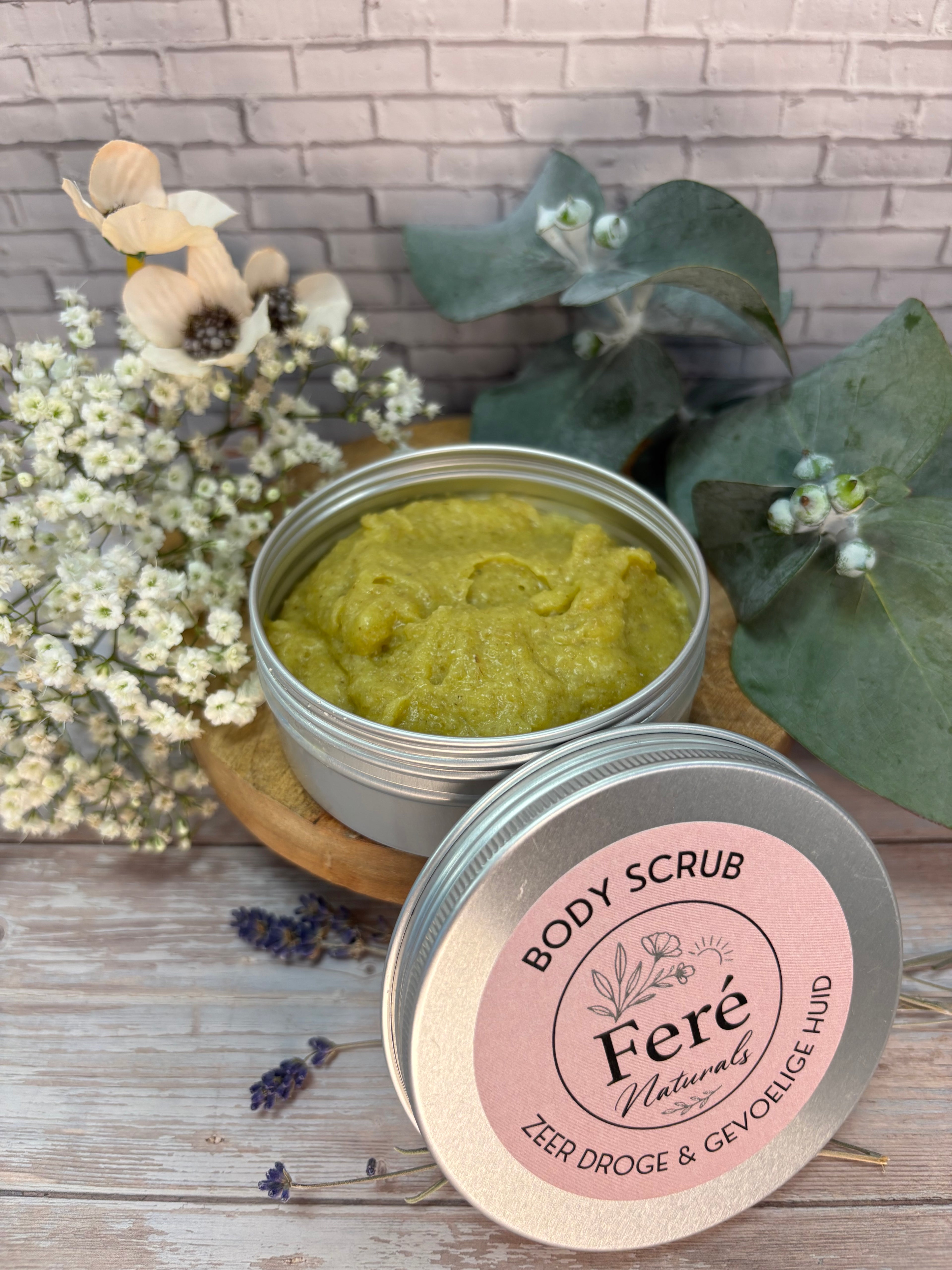 Bodyscrub.                                Zeer droge & gevoelige huid