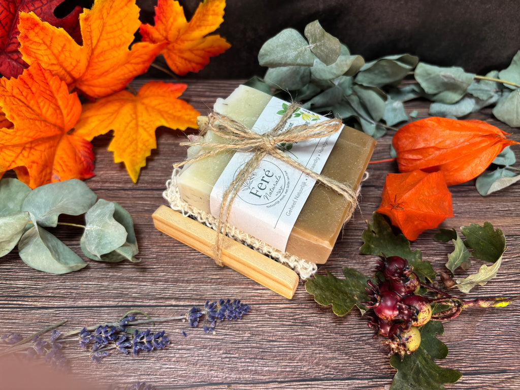 Zeepplankje met Sisalzakje & Zeep  “ Cadeau idee ”