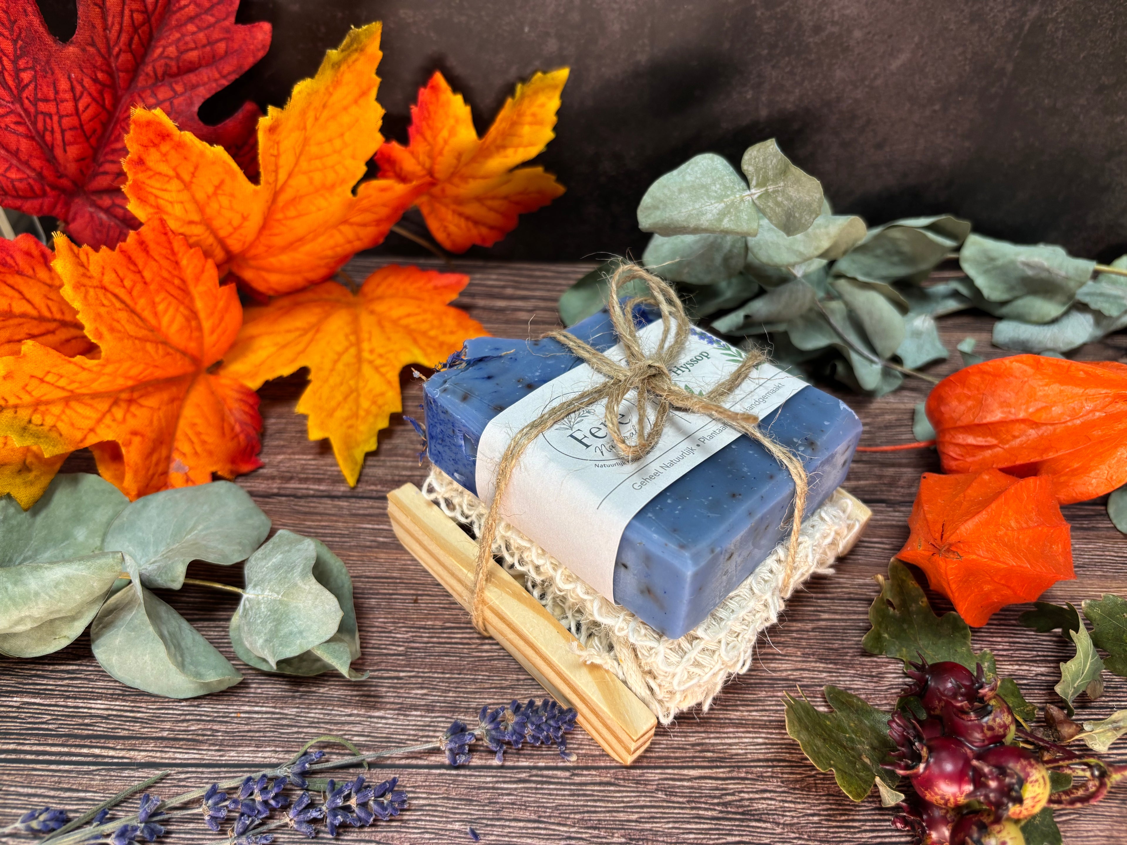 Zeepplankje met Sisalzakje & Zeep  “ Cadeau idee ”