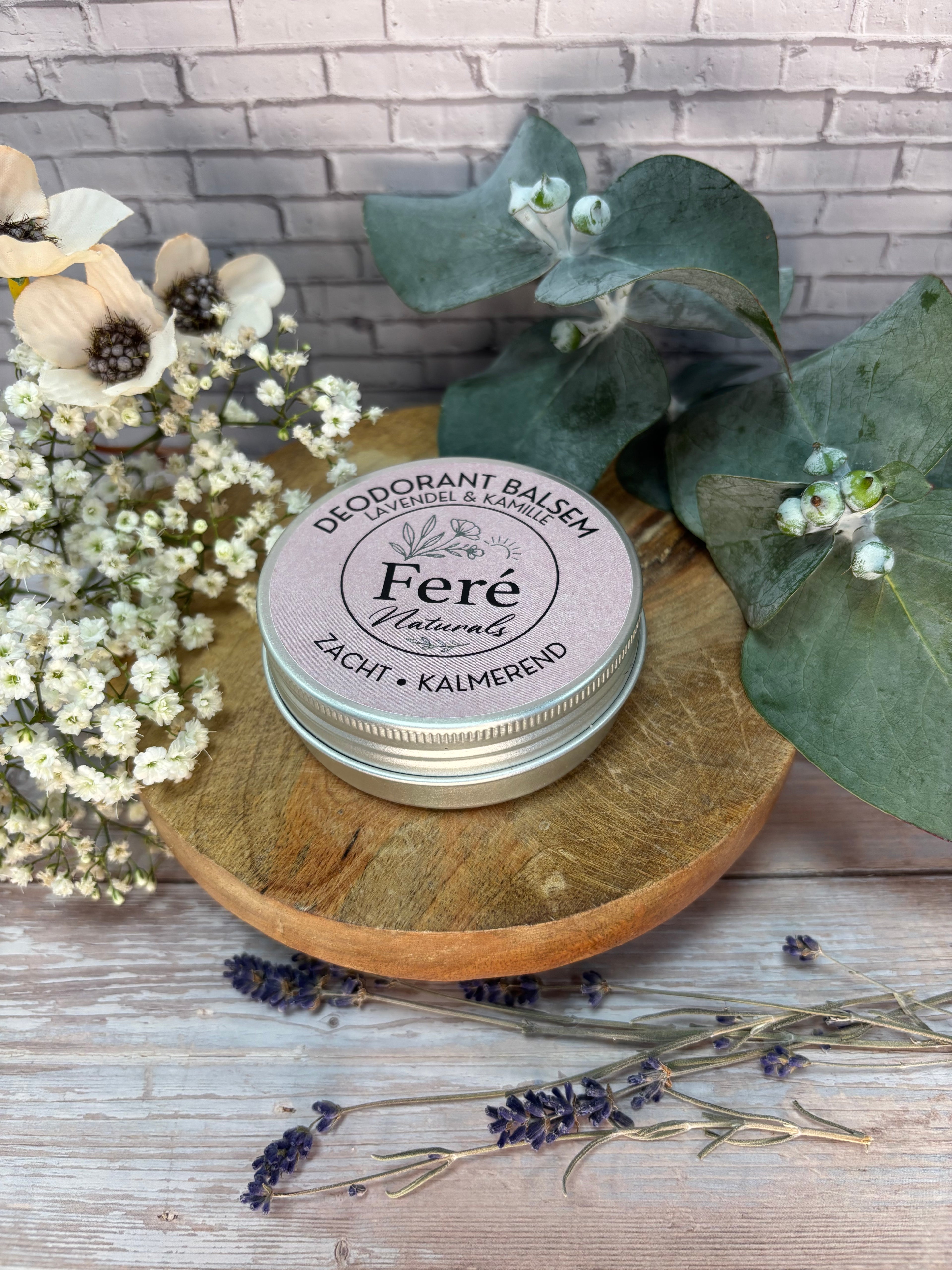 Deodorant Balsem.                “Zacht & Kalmerend”.        Lavendel, Kamille