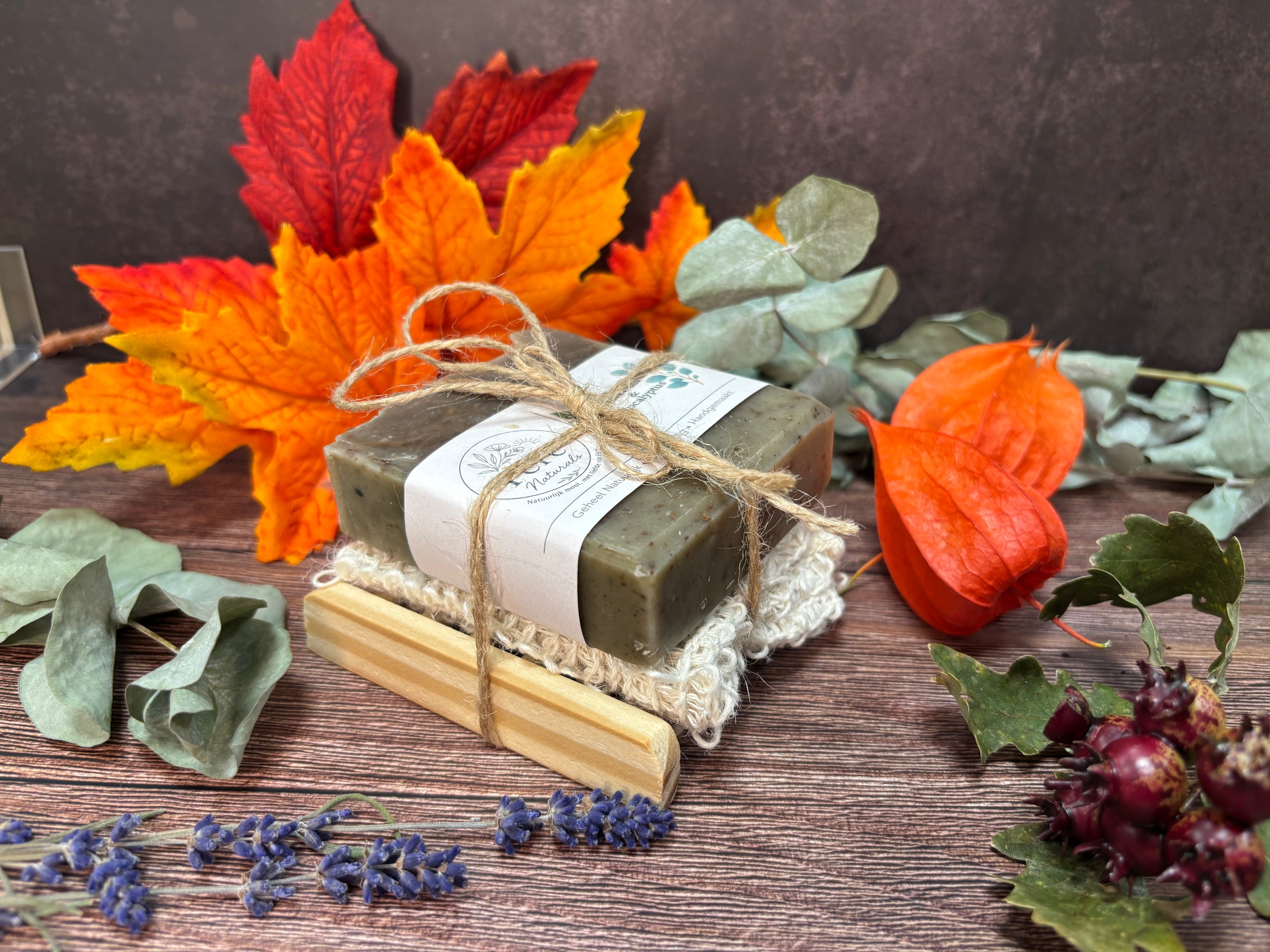 Zeepplankje met Sisalzakje & Zeep  “ Cadeau idee ”