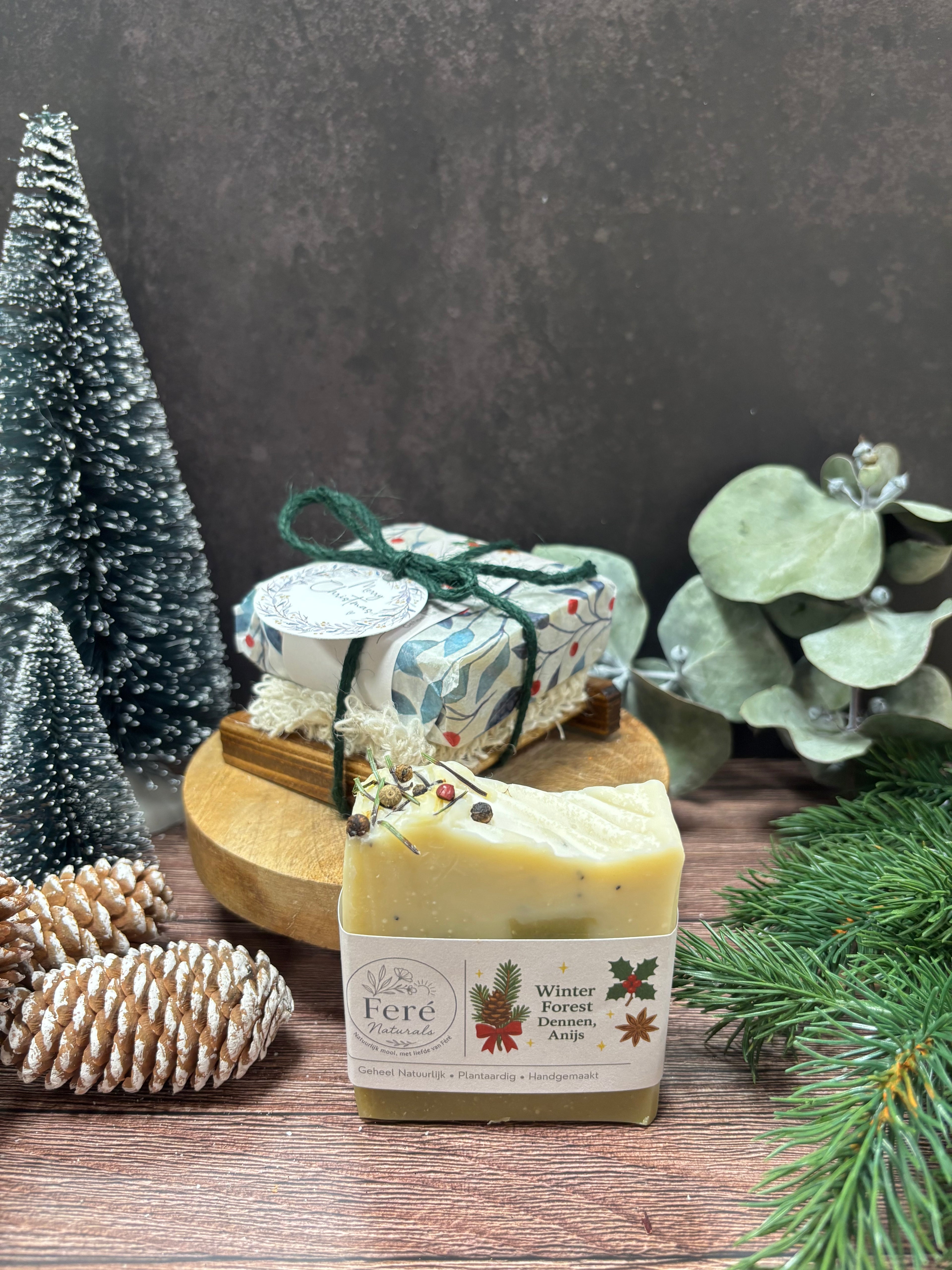 Zeepplankje met Sisalzakje & Zeep  “ Cadeau idee ”
