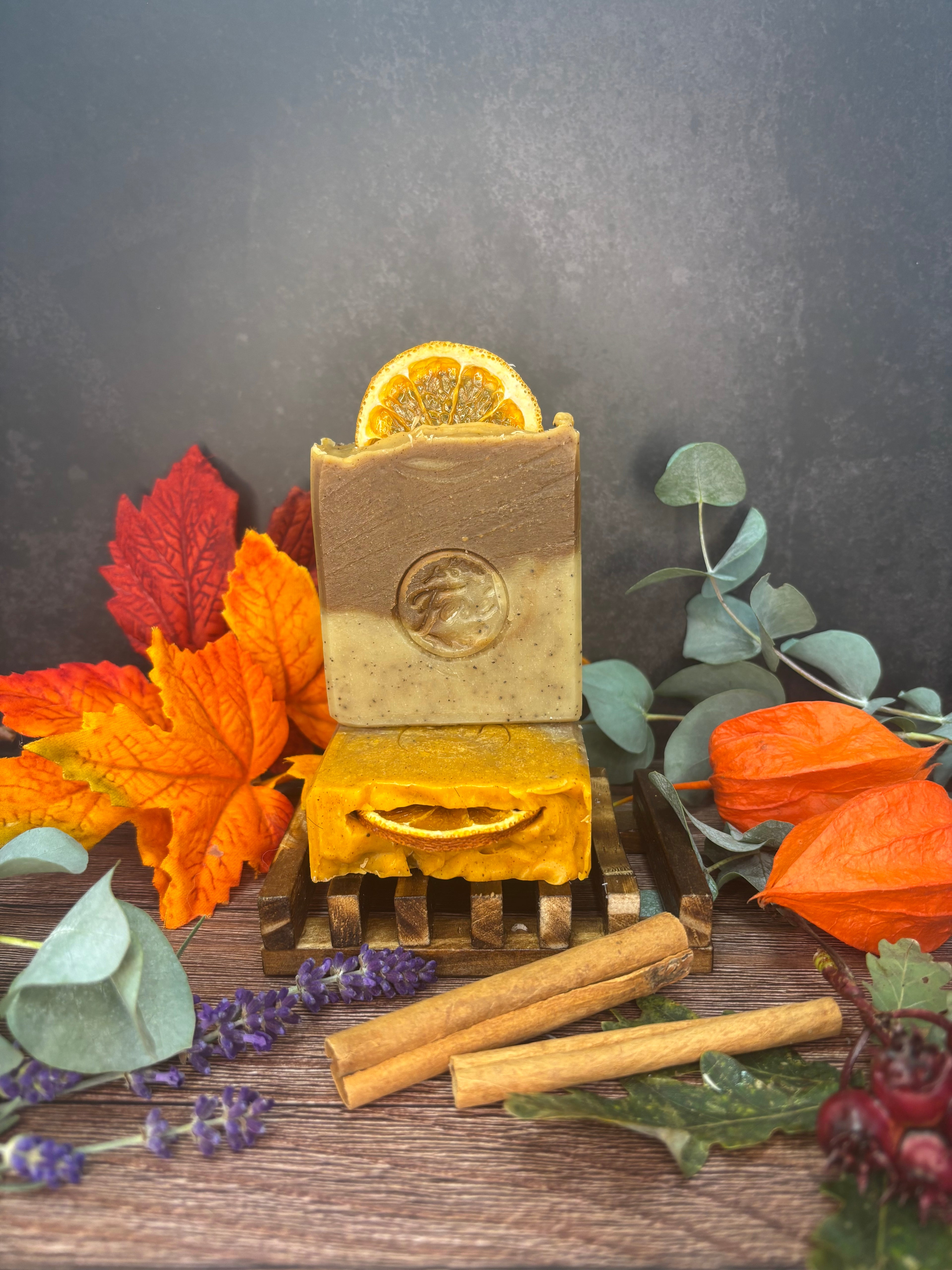 Scrubzeep Sinaasappel, kaneel, koffie Zeep