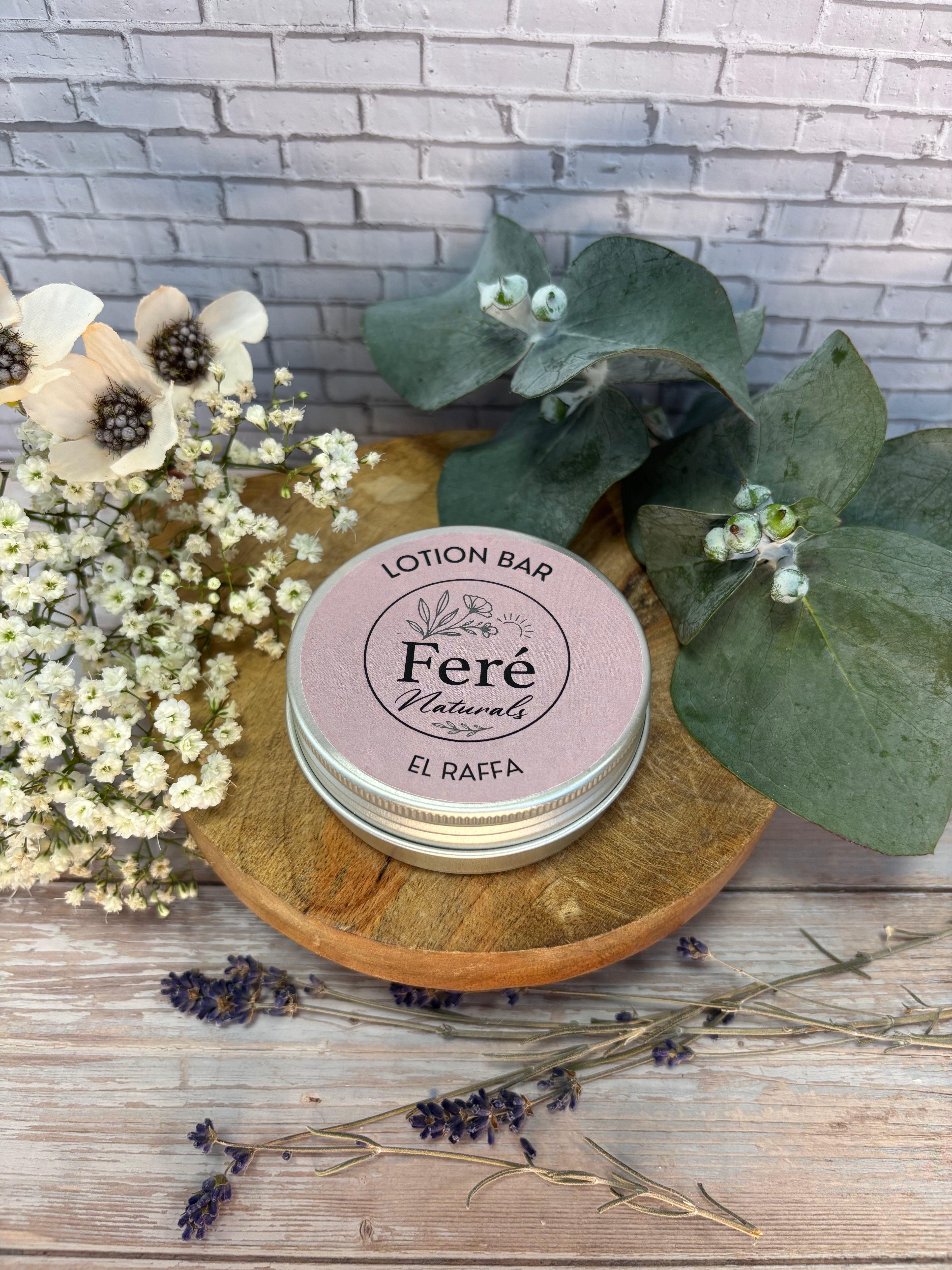 Lotionbar “El Rafa”.                   Voor eczeem- en psoriasishuid verzachtend & beschermend