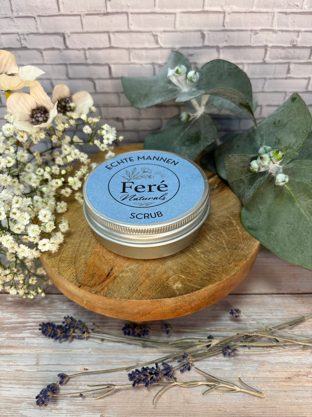 Mannenlijn “Echte mannen Scrub”