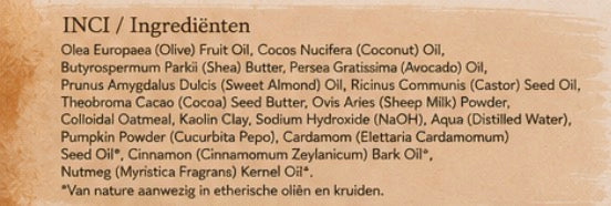 Pompoen, Kruiden & Schapenmelk Zeep 🎃🍂
Warm • Romig • Kruidig