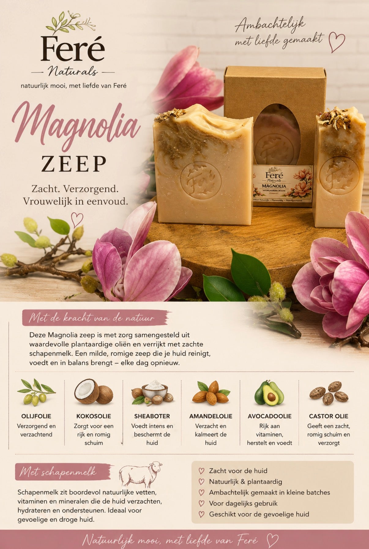 Magnolia Zeep – Voorjaarsbloesem