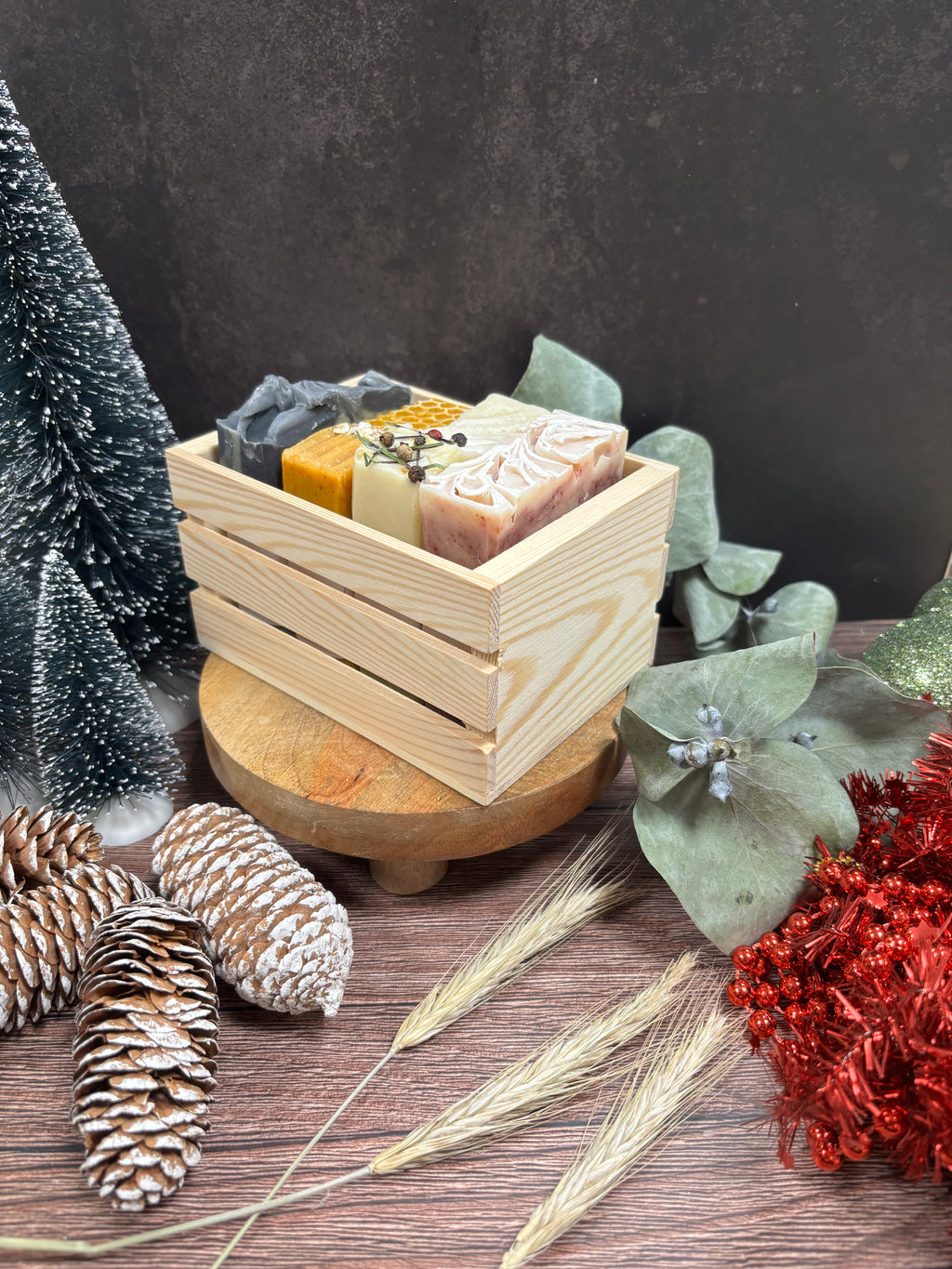 Seizoenscollectie zepen.    “Winter, Kerst” (4x125 gr. zepen)